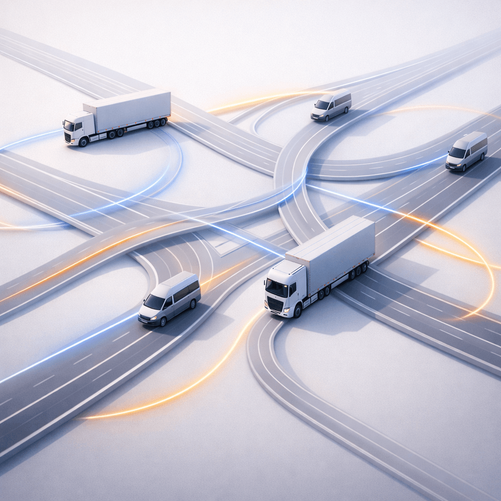Logistics routing network